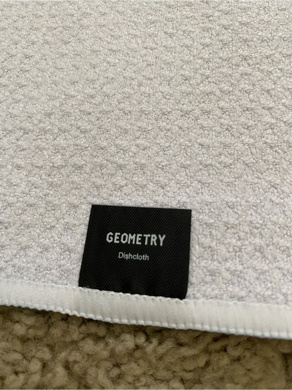 Geometry Tea Towel and Dish Cloth Trees Snowflake Holiday Winter Christmas